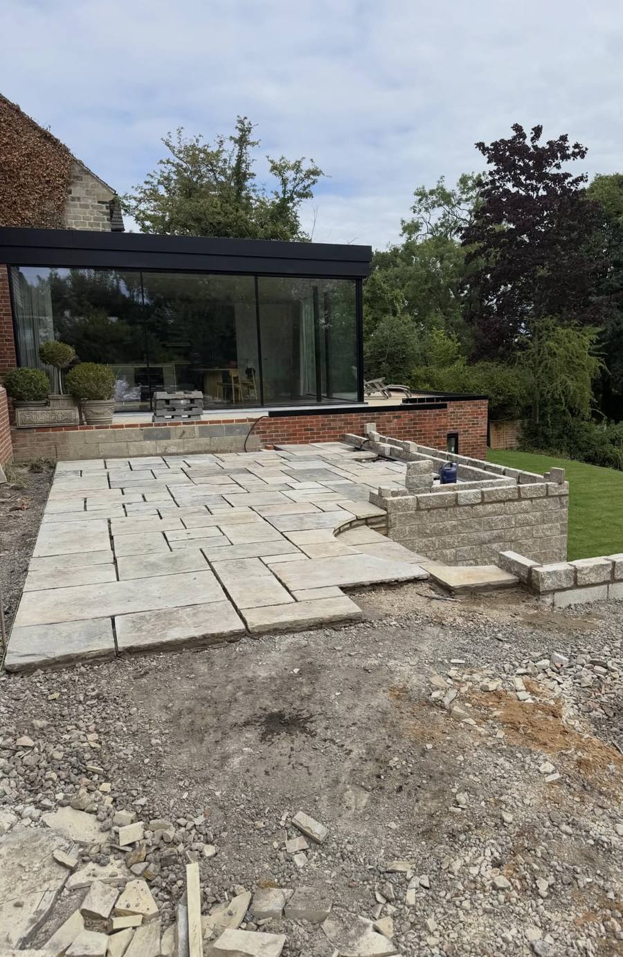Patio going down, Harrogate